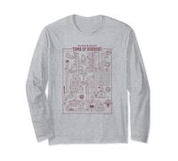 Dungeons & Dragons Tomb Of Horrors Map Long Sleeve T-Shirt