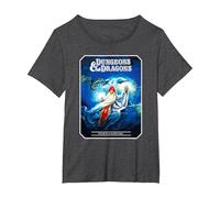 Dungeons & Dragons Vintage Advanced Player's Handbook T-Shirt, Women's Plus, Dark Heather Grey, 4X