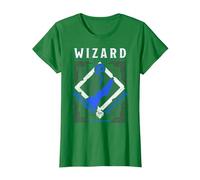 Dungeons & Dragons Wizard Intelligence & Wisdom T-Shirt, Women, Kelly Green, X-Small