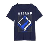 Dungeons & Dragons Wizard Intelligence & Wisdom T-Shirt, Women's Plus, Navy Blue, 6X