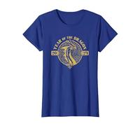 Dungeons & Dragons Year of The Dragon Gold Beast T-Shirt, Women, Royal Blue, Medium