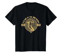 Dungeons & Dragons Year of The Dragon Gold Beast T-Shirt, Youth, Black, 3T