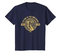 Dungeons & Dragons Year of The Dragon Gold Beast T-Shirt, Youth, Navy Blue, Small