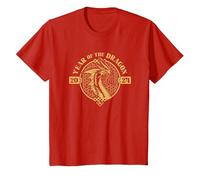 Dungeons & Dragons Year of The Dragon Gold Beast T-Shirt, Youth, Red, 4T