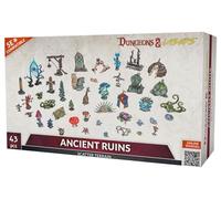 Dungeons & Lasers - Ancient Ruins Scatter Terrain - 43-Piece Modular Design - RPG Playing Field for DND and 5E Compatible Table Games - Suitable for Figures in Scale 28/32 mm - Unpainted and