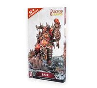 Dungeons & Lasers Baef Horned Demon DND Miniature - 105mm (4.1") Tall with Scenic Base - 5e Compatible - Painting and Assembly Required - for 14 Years +