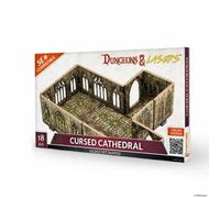 Archon Studio Dungeons & Lasers: Cursed Cathedral Miniature Terrain - Unpainted Compatible with DND and Other Tabletop RPG Games