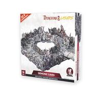 Dungeons & Lasers Demonic Caves Terrain Set for DND and Tabletop RPG Games, 5E Compatible, Assembly and Painting Required, for Ages 14 Years +