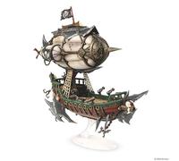 Dungeons & Lasers Deuslair Flying Pirates Airship Miniature - for Use with DND and 5E Compatible RPG Games - Unpainted and Unassembled - for Ages 14 Years and up