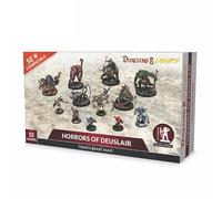 Dungeons & Lasers: Horrors of Deuslair - 15 Miniatures with Scenic Bases - DND Figurine Set for Tabletop RPG Games 5E Compatible - Unpainted and Unassembled - Ages 14+