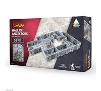Dungeons & Lasers Prepainted Terrain Sets for DND and Tabletop RPG Games - 5E Compatible with 28mm-32mm Scale Miniatures - Modular Design for Fast Assembly (Halls of Ancestors)