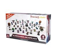 Dungeons & Lasers Raiders and Beasts of The Scareguards Archipelago - DND Miniatures Set with 35 Models - Assembly and Painting Required - for 14 Years +