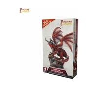 Dungeons & Lasers Thos Dragon Miniature Figure - Tall 5.9" Height (150mm) with Scenic Base - 5E Compatible for DND and Tabletop RPG Games - Highly Detailed and Unpainted