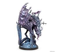 Dungeons & Lasers Wolfrake Dragon Miniature - 4.4" Tall Figure (113mm) with Scenic Base - 5E Compatible for DND and Tabletop RPG Games - Highly Detailed, Unassembled, Unpainted - for Ages 14 Years +
