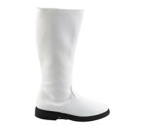 DUNHAO COS Men's Hero Cosplay Boots Medieval Viking Pirate Boots Halloween Costume Shoes- White US 9.5-10/CH43