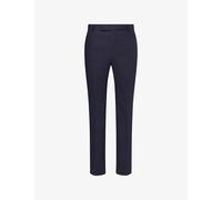 Dunhill Mens Dunhill Belgravia Pressed-Pleat Wool Trousers Navy 32R