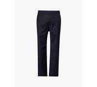 Dunhill Mens Dunhill Drawstring Tapered-Leg Stretch-Wool Trousers Navy M