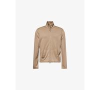 Dunhill Mens Dunhill High-Neck Regular-Fit Wool and Cashmere Track Jacket Brit Khaki L