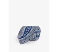 Dunhill Mens Dunhill Paisley-Print Silk Tie House Navy 1 Size