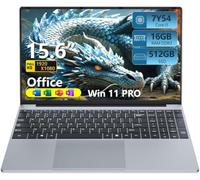 DUNHOO 15.6 inch Laptop with Core i5-7Y54 Processor Laptop Computer 16GB RAM 512GB SSD, 180°Open Lap Top, FHD 1920 * 1080, WiFi5, BT4.2, USB3.0, Backlit Keyboard Laptop for Business Office Student