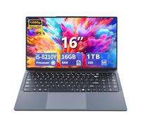DUNHOO Gaming Laptop i5, 16 inch Laptops, Laptop Computer Up to 3.60GHZ, Traditional Laptops Computers for 16GB RAM TSD, Business Lap top Full HD 1920X1200 Display 180 Angle Opening WiFi 5 Win 11 Pro