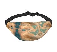 Dunhuang Mystery Boys Crossbody Waist Bag, Large Travel Fashion Waist Bag for Sports, Running, Cycling, Traveling, Fishing