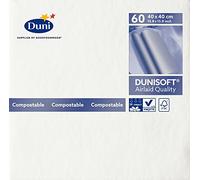 Duni 107395 Dunisoft Large Lunch Napkins, 40 cm x 40 cm, White (Pack of 720)