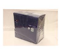 Duni 2623_(1) Tissue Napkins, 3-Ply, 40 cm x 40 cm, Dark Blue (Pack of 125)