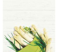 Duni Dunisoft Napkins White Asparagus 40x40cm