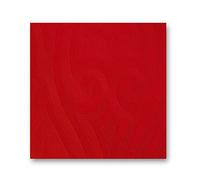 Duni Elegance Lily Linen-Like Dunilin Airlaid Paper Napkins, 40cm, 1/4 Folded, Pack of 40 (Red)