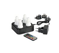 Duni LED Candles Rechargeable Multicolor Light 4-Pack 70 x 40mm