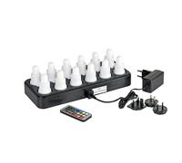 Duni LED Set Rechargeable Multicolored Light 12er Set 70 x 40mm