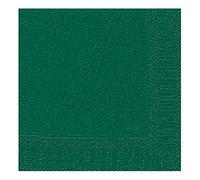 Duni Pack of 20 3-ply tissue napkins, dark green, 33 x 33 cm