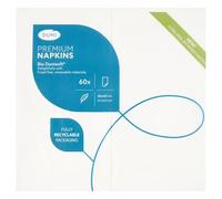 Dunisoft Airlaid White 40cm 8-Fold Napkins - Pack of 60