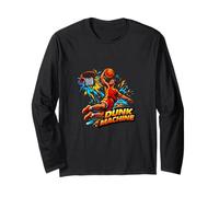 Dunk Machine Basketball Player Slam Athlete Design Long Sleeve T-Shirt