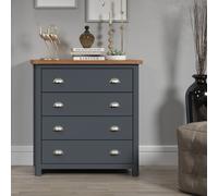 Dunkeld 4 Drawer Chest - Midnight blue