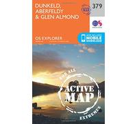 Explorer Active 379 Dunkfeld, Aberfeldy & Glen Almond Map With Digital Version, Orange One Size