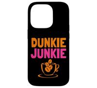 Dunkie Junkie love Funny Coffee Sayings caffeine addicted Case for iPhone 14 Pro