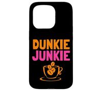 Dunkie Junkie love Funny Coffee Sayings caffeine addicted Case for iPhone 15 Pro
