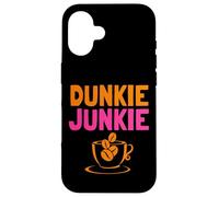 Dunkie Junkie love Funny Coffee Sayings caffeine addicted Case for iPhone 16