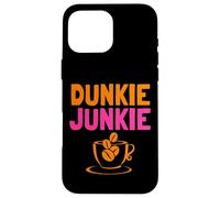 Dunkie Junkie love Funny Coffee Sayings caffeine addicted Case for iPhone 16 Pro Max