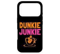 Dunkie Junkie love Funny Coffee Sayings caffeine addicted Case for iPhone 17 Pro