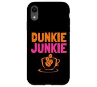 Dunkie Junkie love Funny Coffee Sayings caffeine addicted Case for iPhone XR