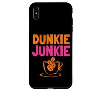 Dunkie Junkie love Funny Coffee Sayings caffeine addicted Case for iPhone XS Max