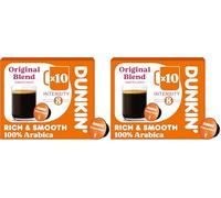 Dunkin' Dolce Gusto Capsules Original Blend - 10 Capsules (Pack of 2)