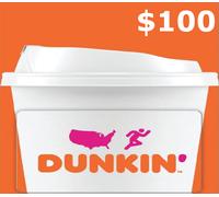 Dunkin Donuts $100 Gift Card US