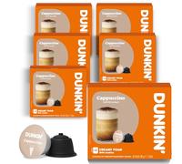 Dunkin' Donuts Cappuccino 60 Coffee Capsules | Dolce Gusto Compatible Machines | Instant Cappuccino | Creamy, Sweet & Balanced | Authentic Dunkin Taste from Italy