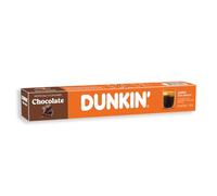 Dunkin' Donuts Chocolat - 120 Capsules | Compatible with Nespresso | 100% Arabica | Mild smoking with a hint of chocolate | Creamy, aromatic and tempting coffee