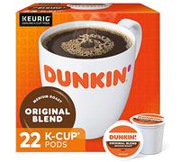 Dunkin' Original Blend Medium Roast Coffee, 22 K-Cup Pods