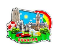 Dunkirk France Magnet Fridge Magnet Wooden 3D Landmarks Travel Collectible Souvenirs Decoration Handmade -4003